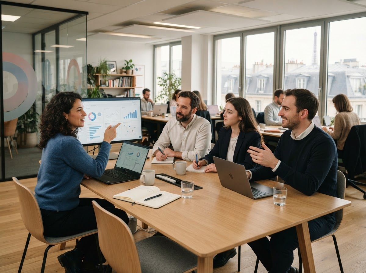 Welyaquerd — collaborateurs analysant des indicateurs de marché
